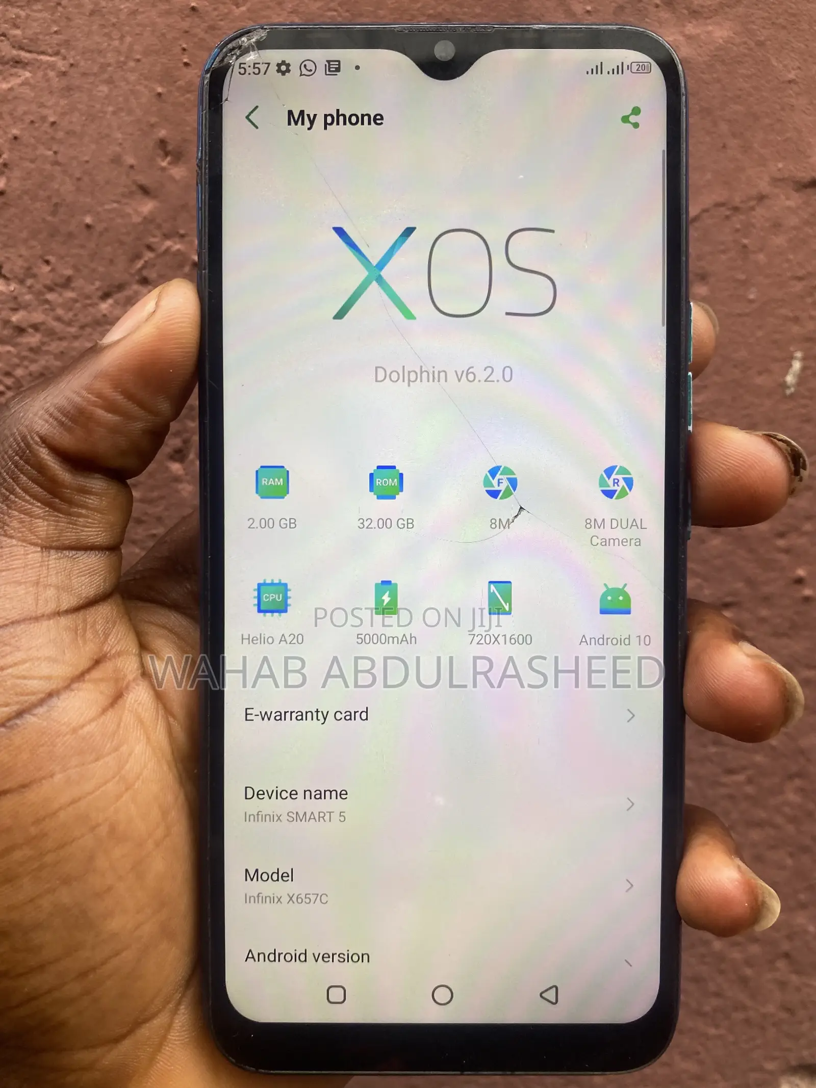 Infinix Smart 5 32 GB Blue