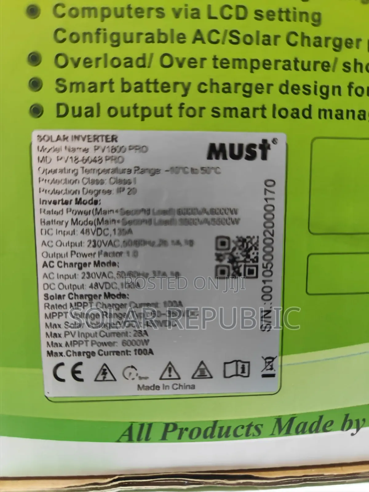 6kVA Must Solar Inverter