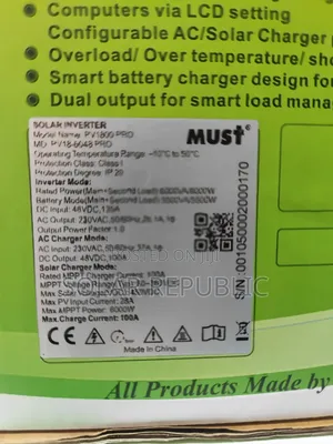 6kVA Must Solar Inverter