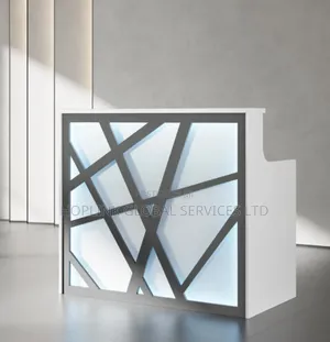High Quality Executive Reception Desk With Front Display Light.