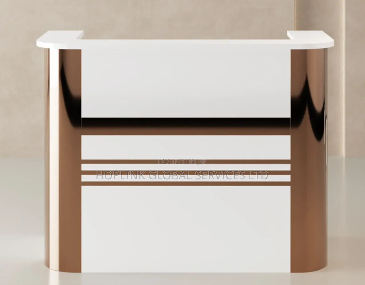 High Quality Executive Reception Desk With Front Display Light.