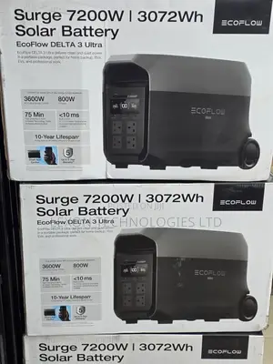 EcoFlow DELTA 3 Ultra 3,072Wh Battery, 3600W Output