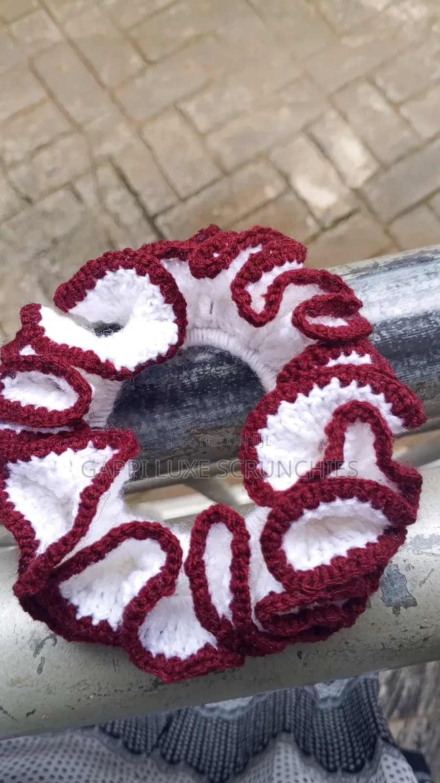 Knitted Wool Scrunchie