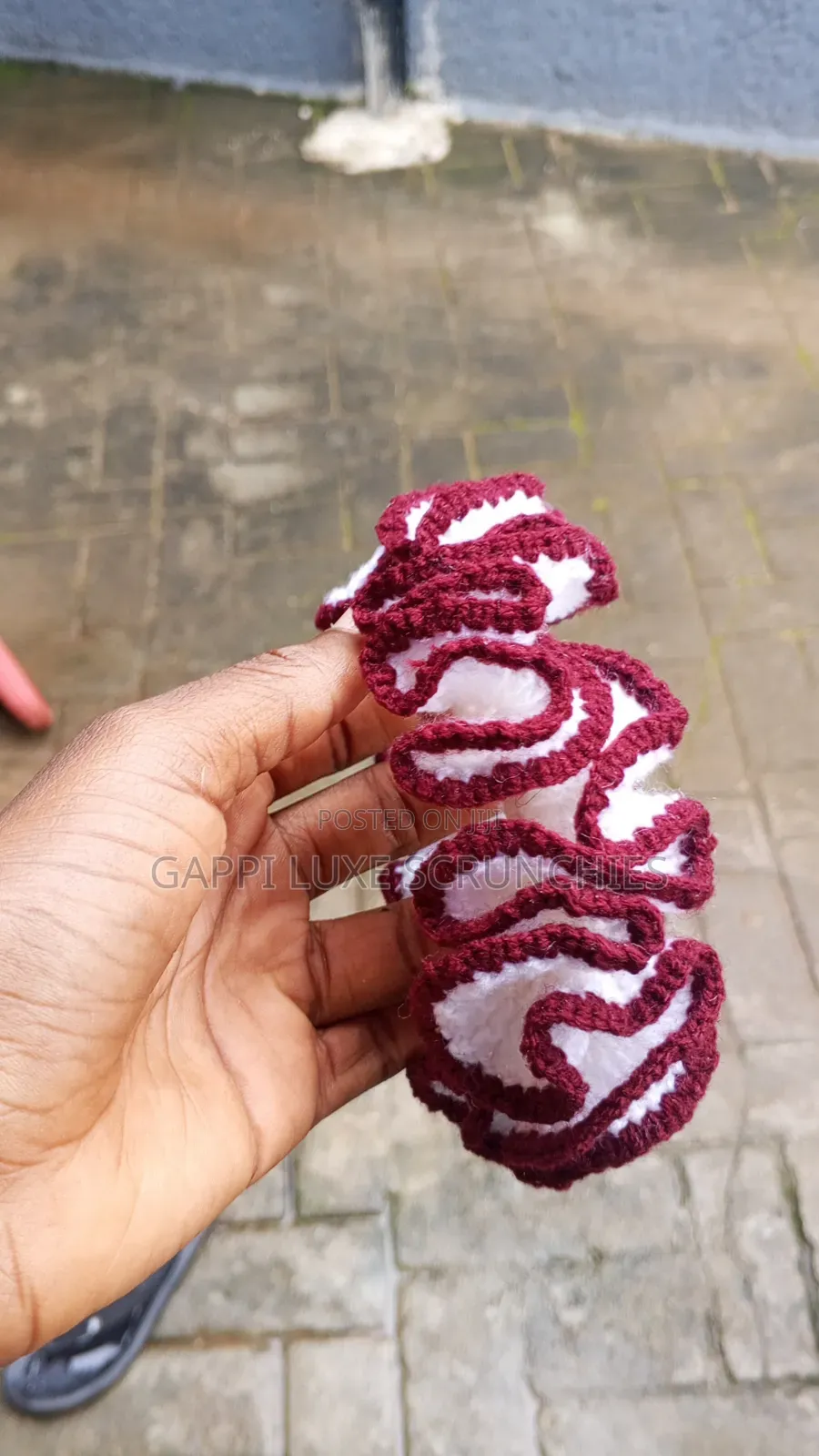 Knitted Wool Scrunchie