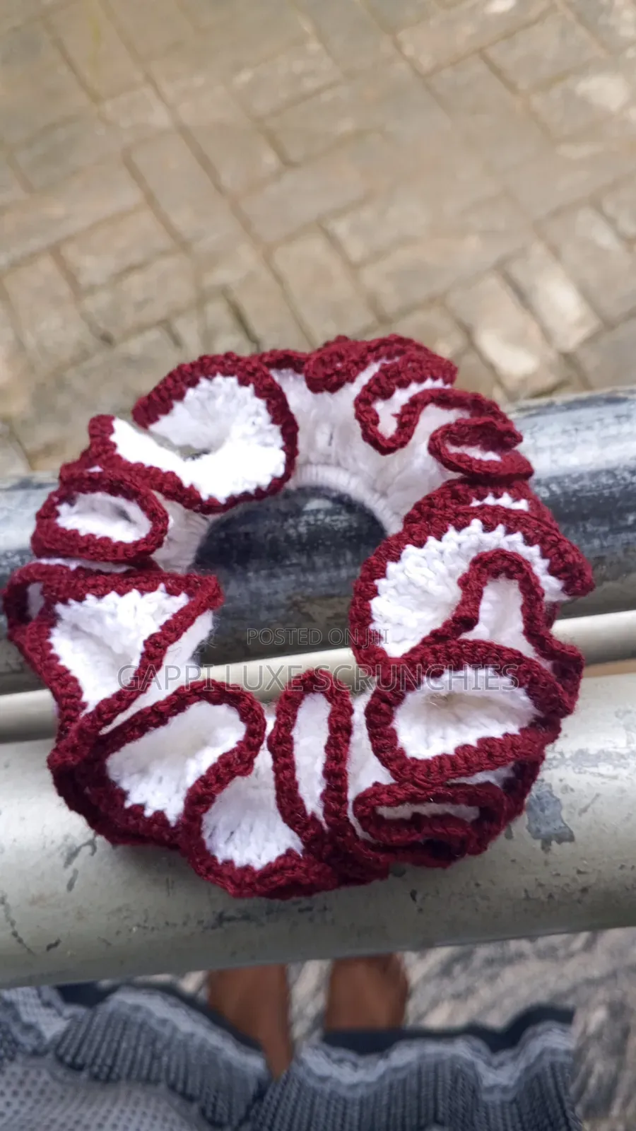 Knitted Wool Scrunchie