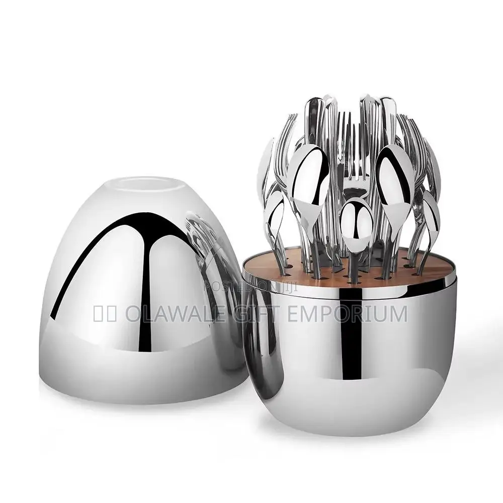 24pcs Cutlery Set Silver