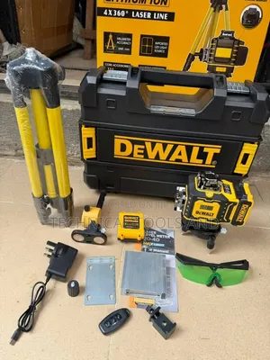 DEWALT 4×360° 3d/4d Green Laser Level Kit, With Tripod