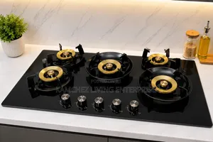Turkish Sky Oppein Gold Top Flip Up Built-in 5 Burner Gas Cooker/Hob