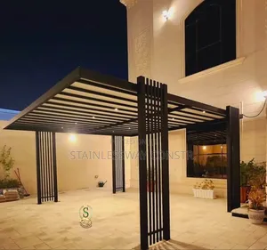 Quality Black Car Parking Shelter