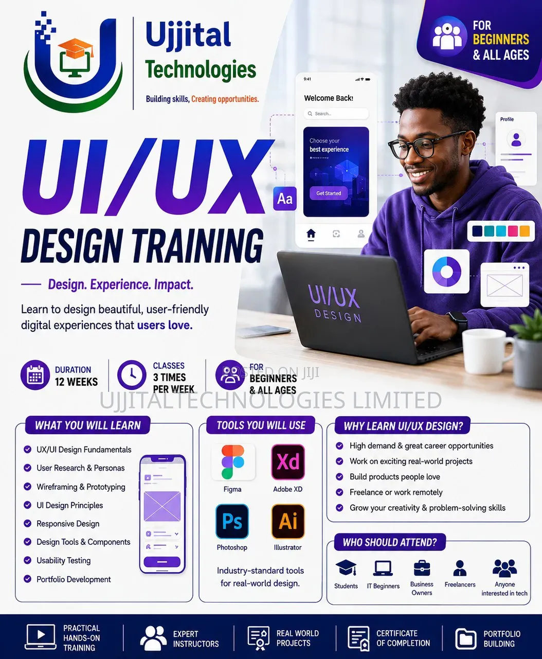 UI/UX Design and Website Design Professional Training Classes