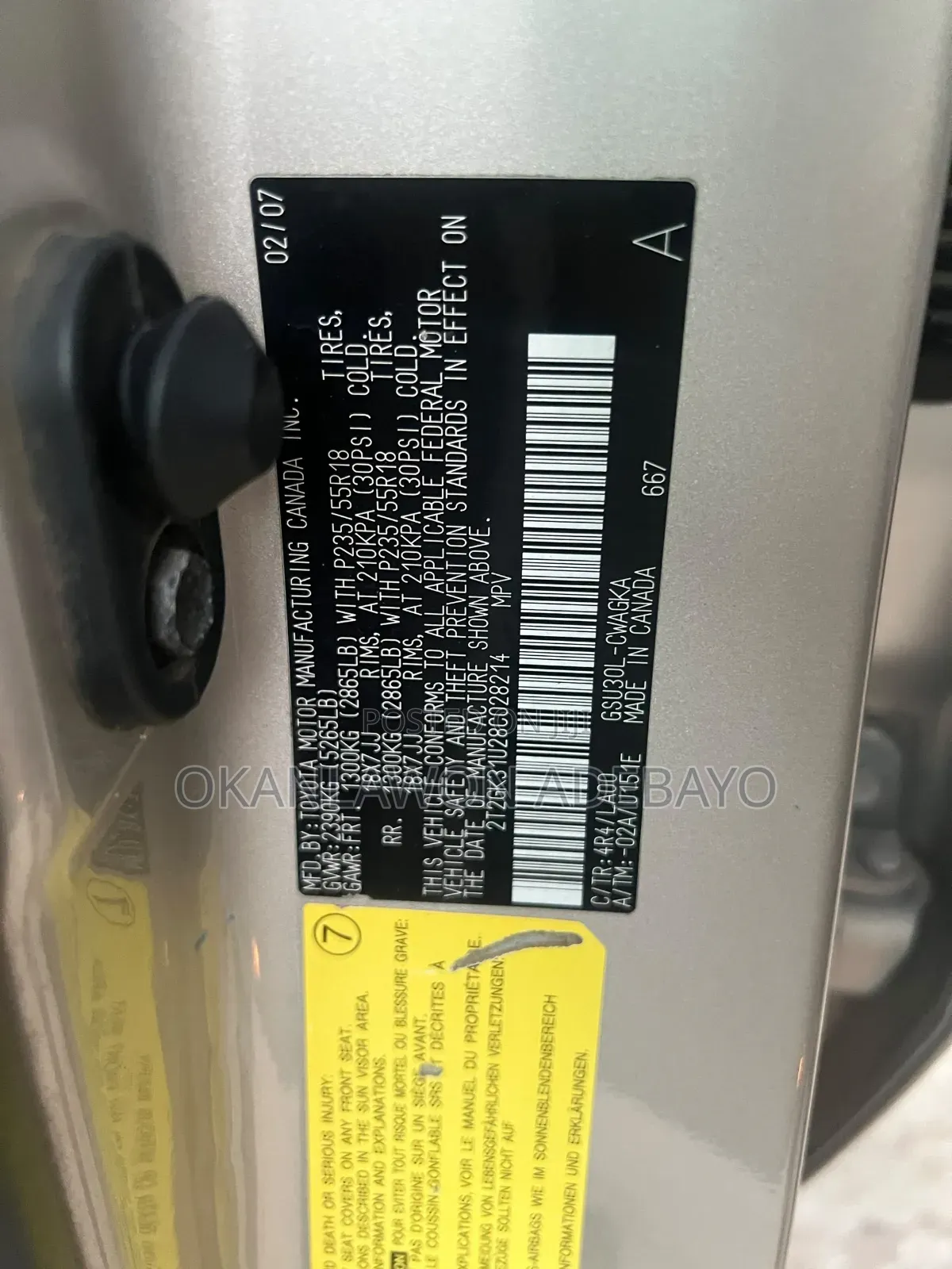 Lexus RX 2007 Silver