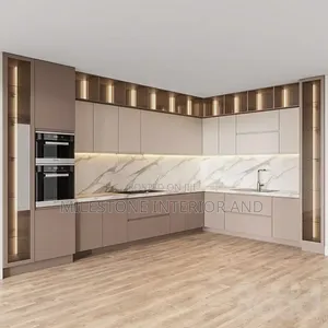 Luxury L-Shaped Modern Kitchen Cabinet