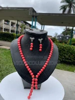 Vibrant Coral Beads