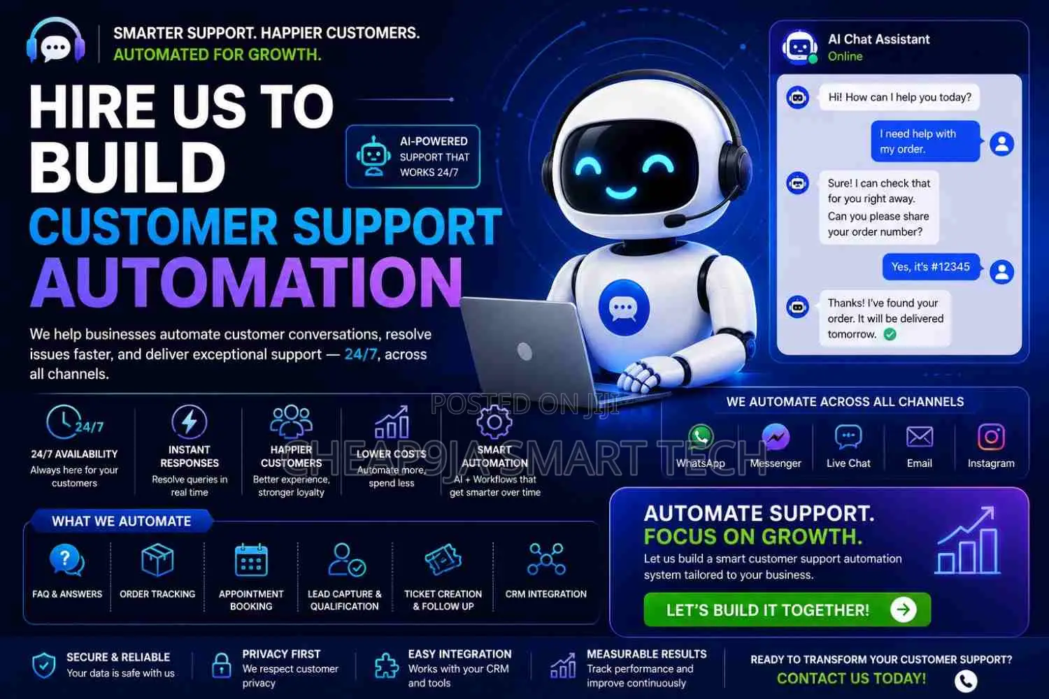 Hire Us to Build Customer Support Automation