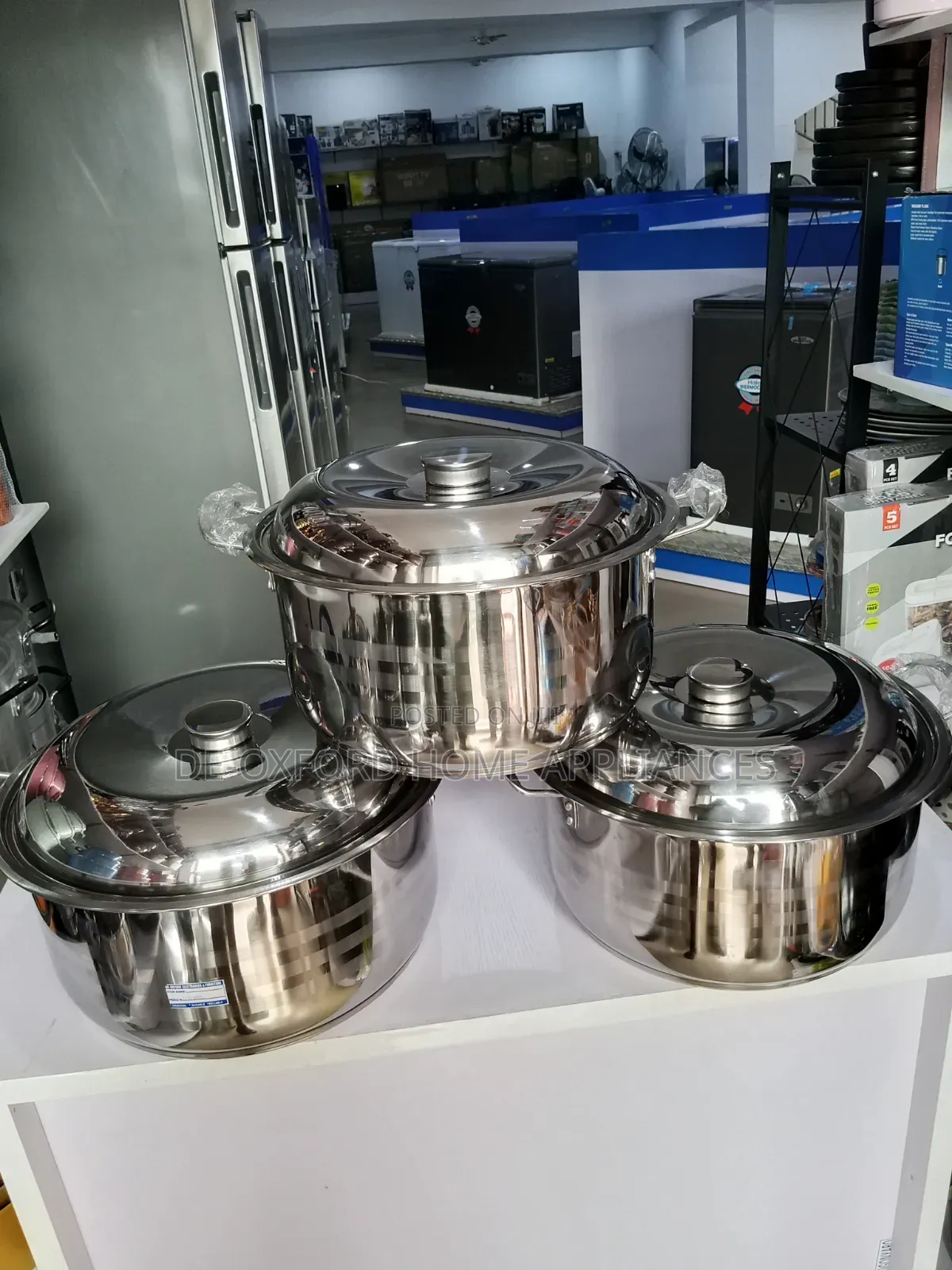 6 Pieces Big Sizes Original Stainless Pot