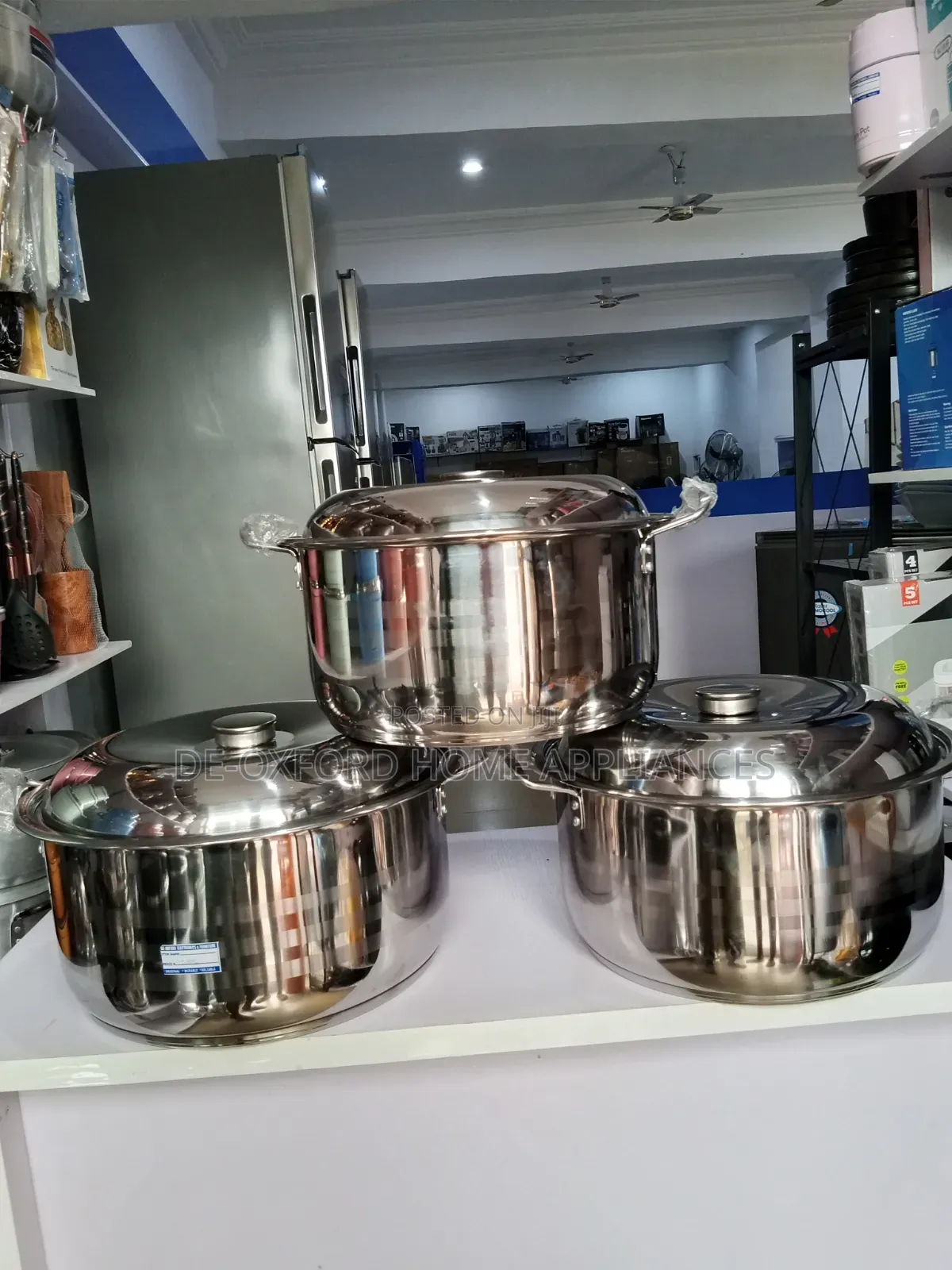 6 Pieces Big Sizes Original Stainless Pot
