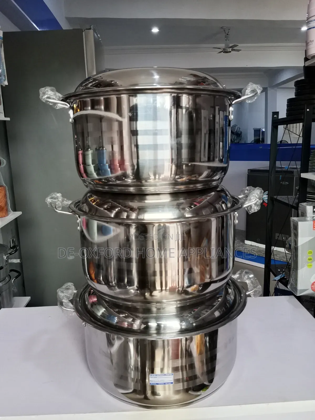 6 Pieces Big Sizes Original Stainless Pot