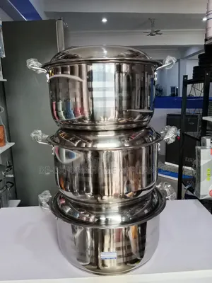 6 Pieces Big Sizes Original Stainless Pot