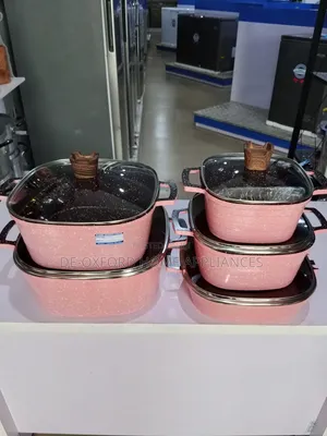 10 Pieces 5set Rectangular Granite Nonstick Pot