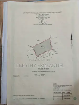 4,000 Square Meters C of O on Tiled Road Fully Developed Area