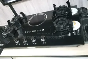 86cm Ashton Kitchen Built-in Flip Ups 4 Burner and 1 Hotplate