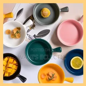 Nordic Style Ceramic Salad Soup Bowls With Handle – Matte Finish