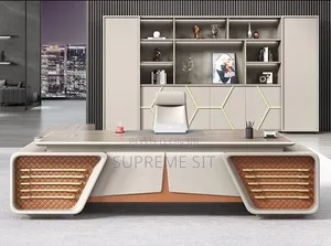 Quality Imported Executive Office Table With Mobile Drawer