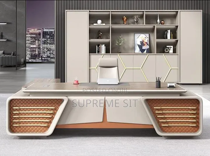 Quality Imported Executive Office Table With Mobile Drawer