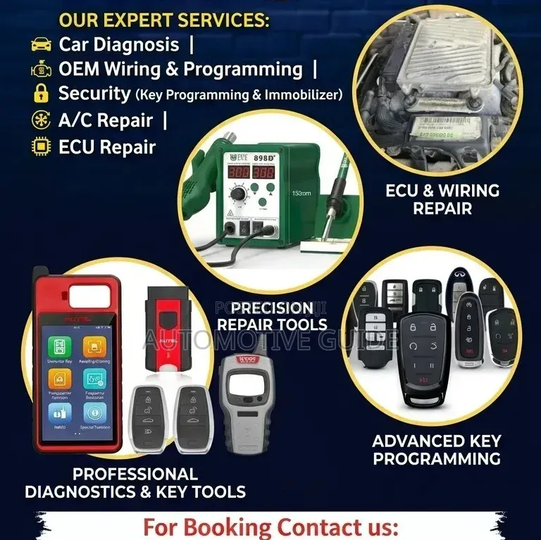 Smart/Blade Key Programming, Diagnosis, Electrical Repair, Tracker