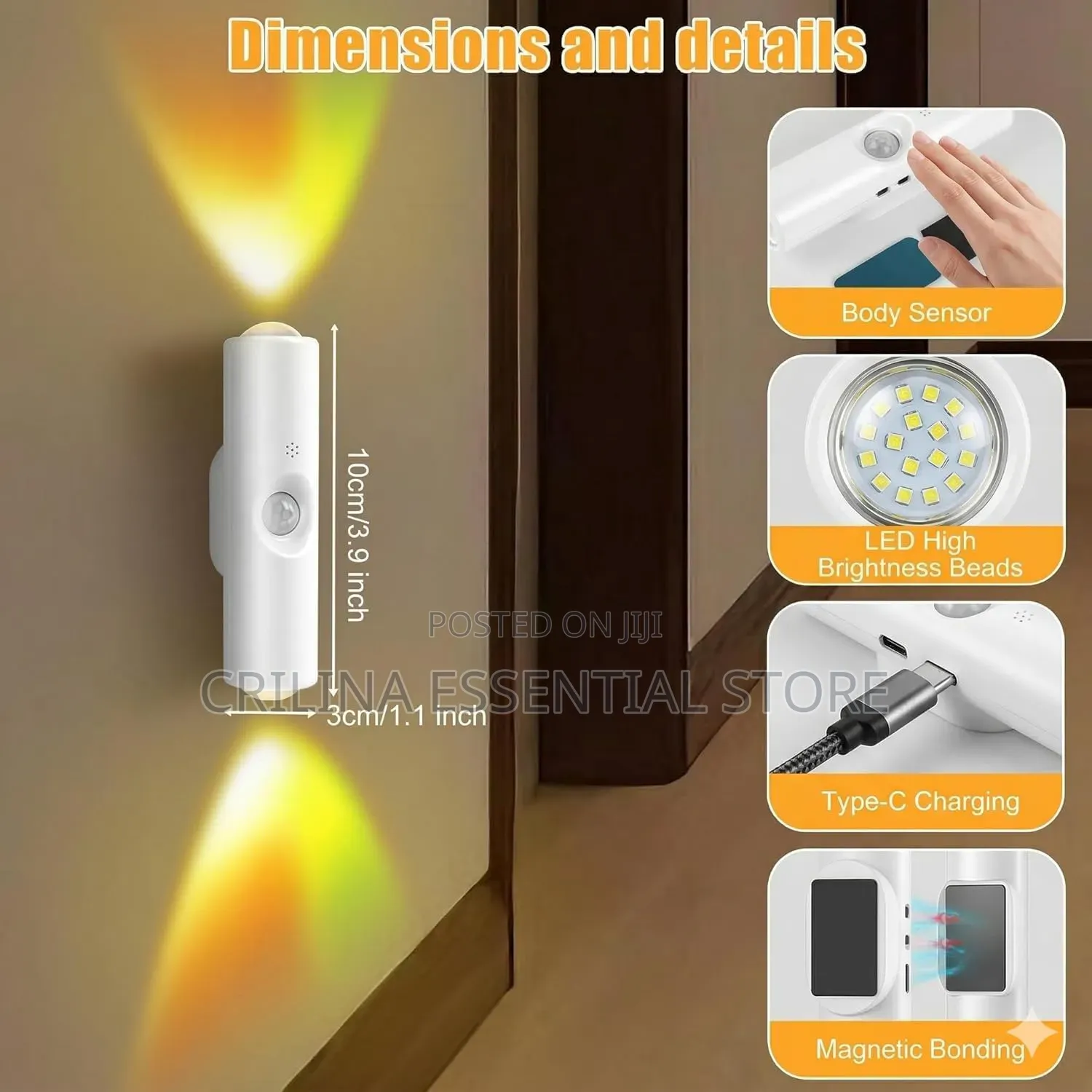 Smart LED Motion Sensor Ambient Wall Light