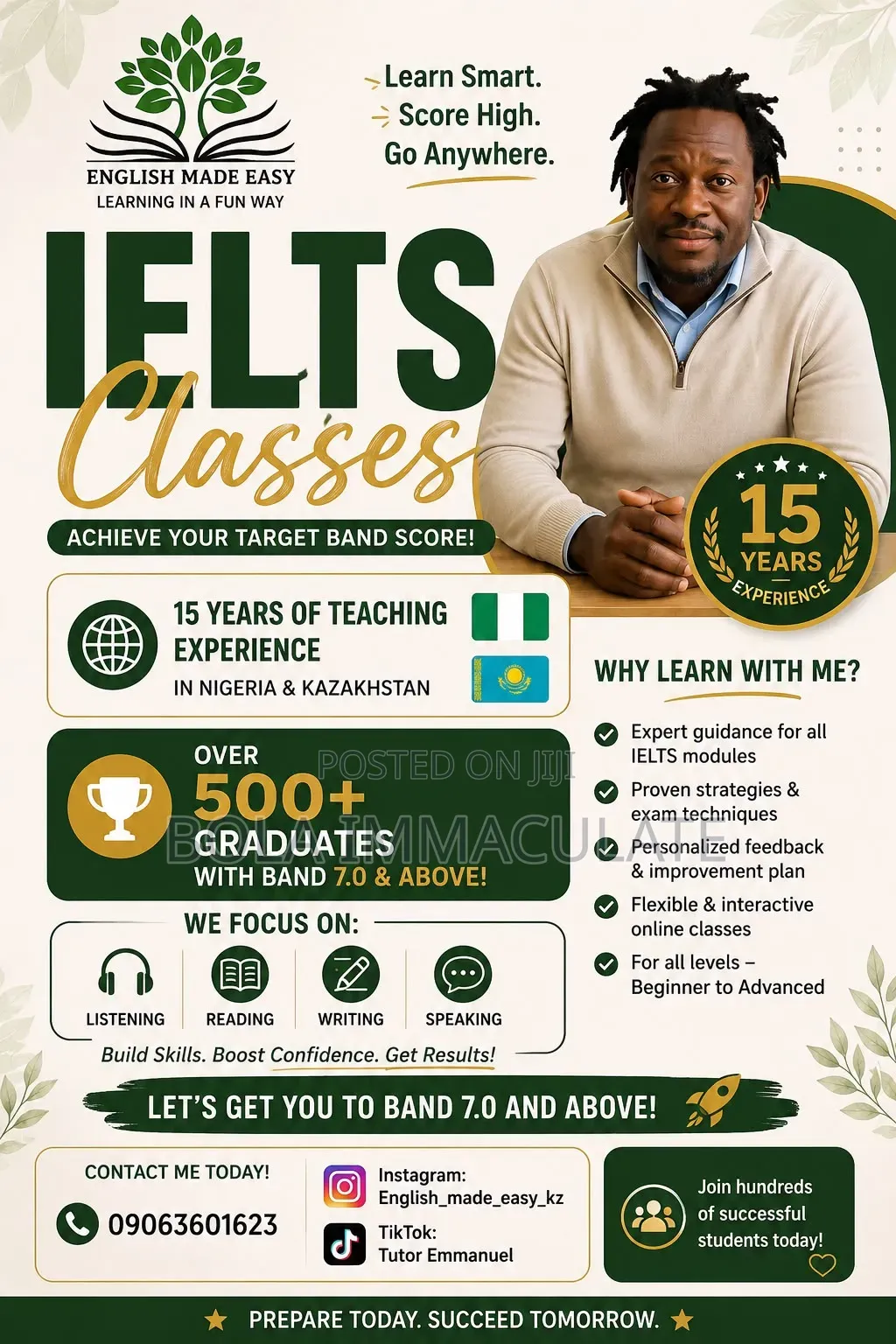 IELTS Preparation Teacher Online