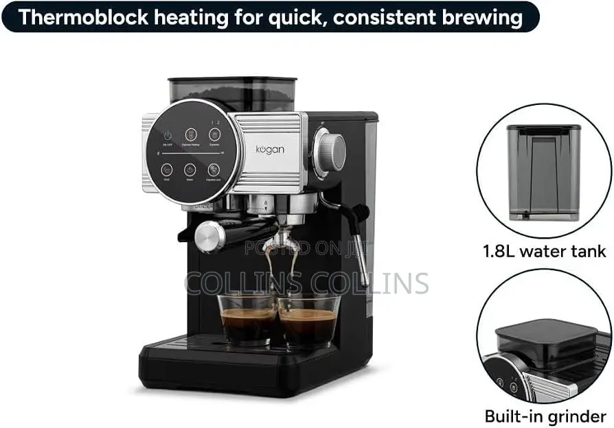 Kogan Espresso Touch Coffee Machine With Grinder