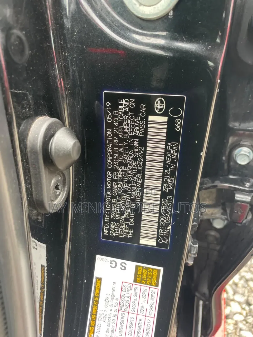 Toyota Corolla 2019 Black
