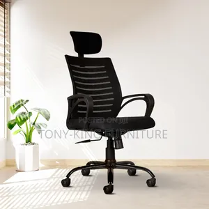 Generic Office Executive Mesh Chair With Headrest.