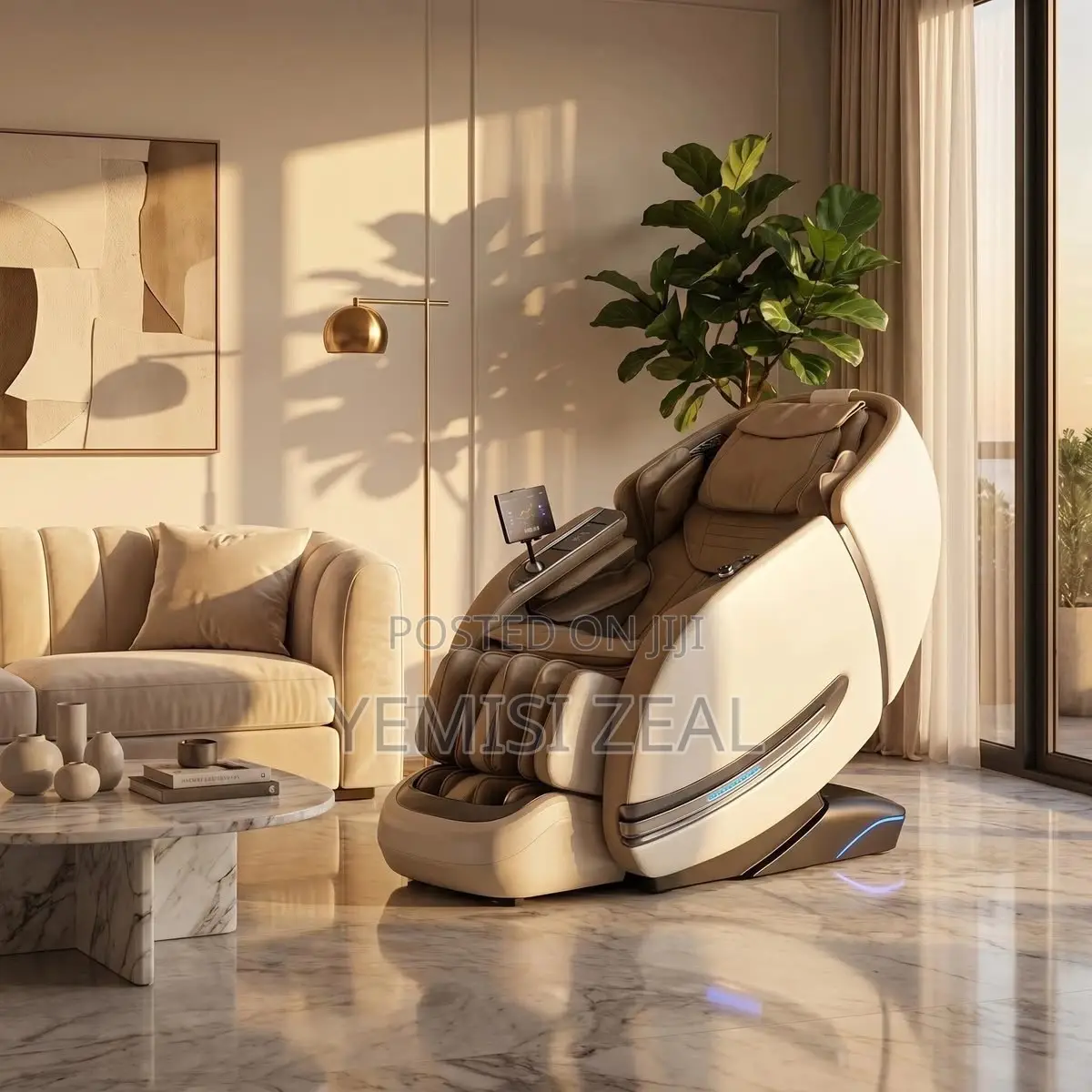 4D Zero-Gravity Luxury Massager Chair With Bluetooth and Free Tea Cup