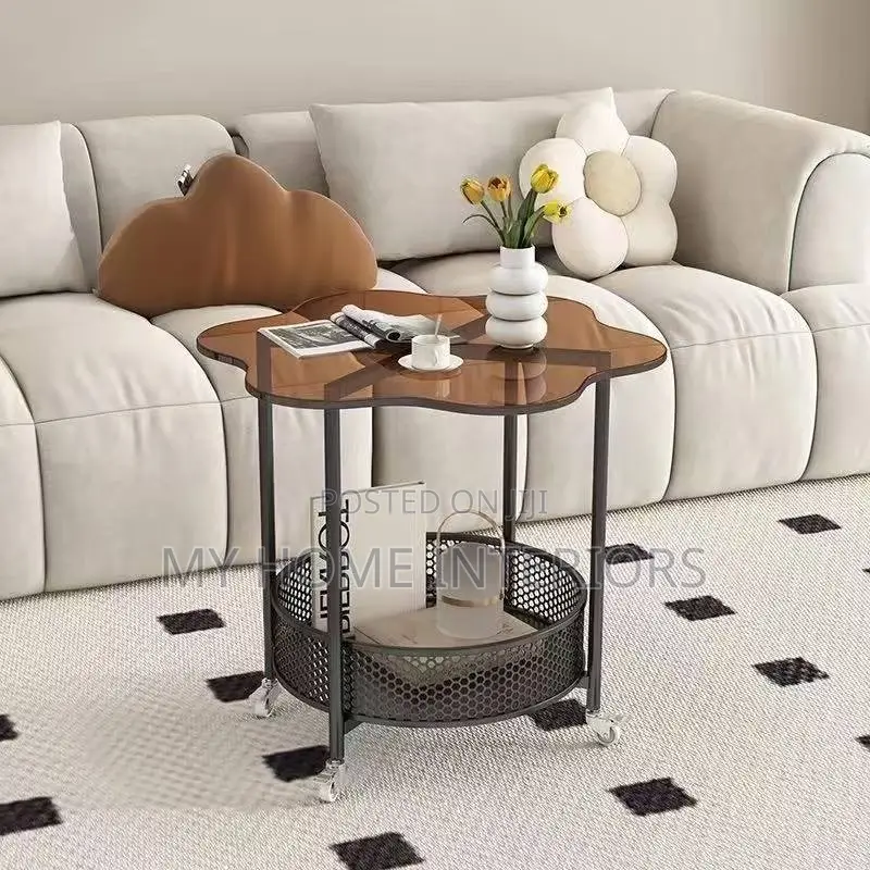 Glasstop Side Stool/ Table