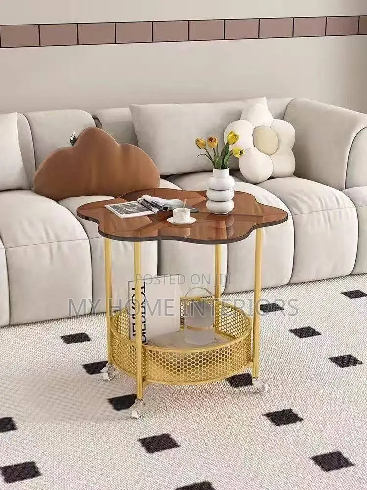 Glasstop Side Stool/ Table