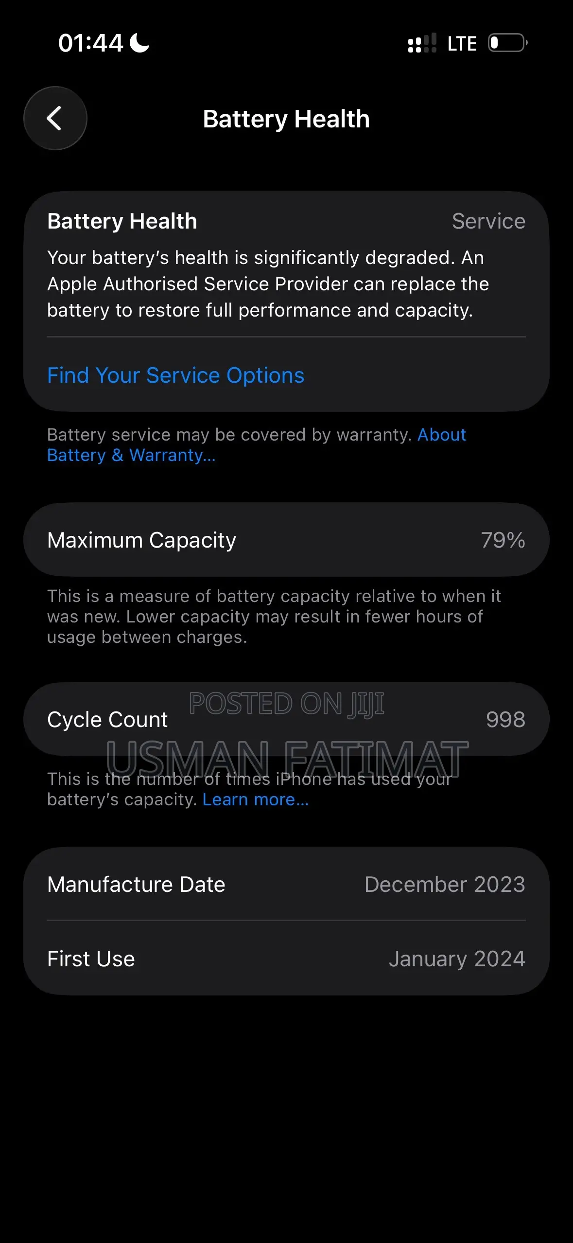 Apple iPhone 15 256 GB Black