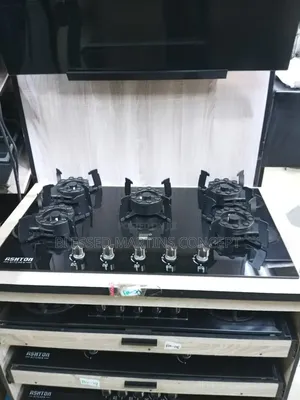 86cm Ashton Kitchen Built-in Flip Ups 5 Burner Gas