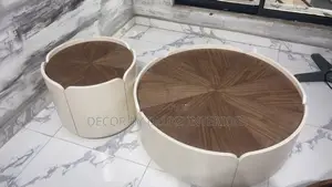 Modern Petal Wooden Round Center Table