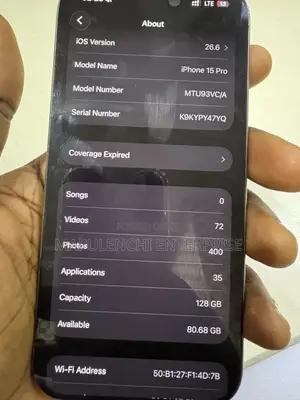 Apple iPhone 15 Pro 128 GB Silver