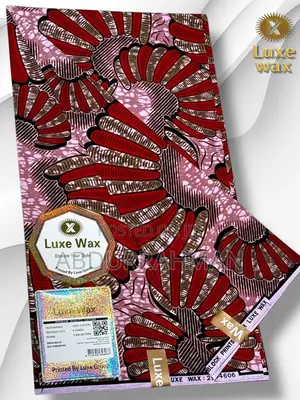 Original Luxe Wax Ankara Fabric - 6 Yards | Premium Quality