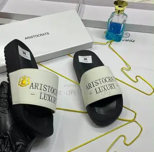 Aristocrats Luxury Embossed Designer Slide Sandals
