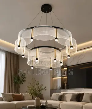Modern LED 2 Steps Drop Chandelier (Size 800mm)