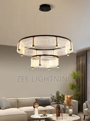 Modern LED 2 Steps Drop Chandelier (Size 800mm)