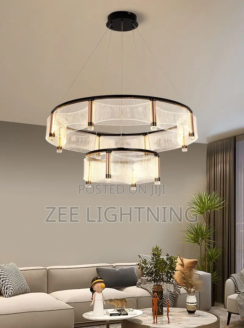 Modern LED 2 Steps Drop Chandelier (Size 800mm)