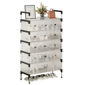 7 Layers Shoe Rack With Dust Cabinet