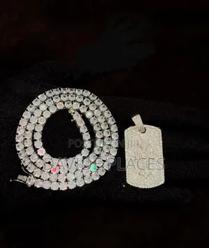 VVS Mossanite Ice, 925 Silver Necklace , Comes With Gra Certificate,