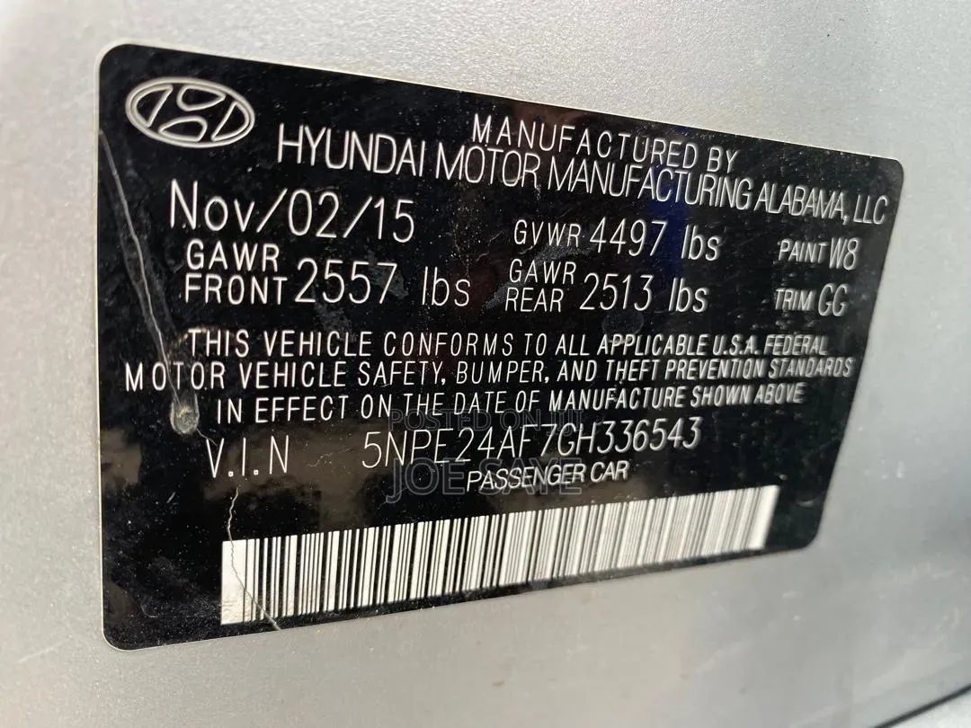 Hyundai Sonata 2016 Silver