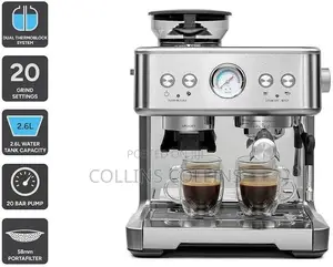 Kogan Dual Thermoblock Espresso Coffee Machine With Grinder
